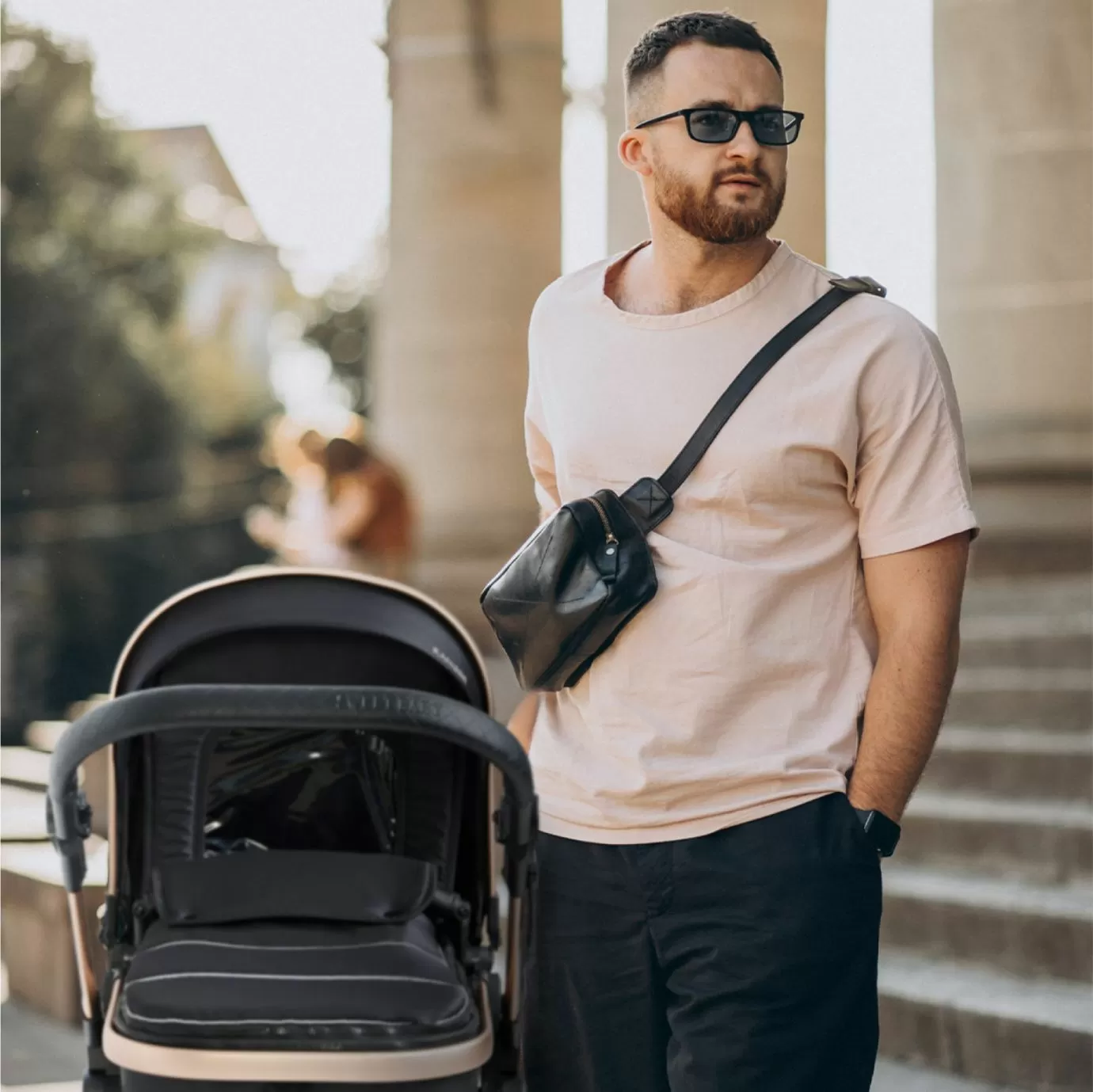 Коляска-трансформер 2в1 Ranger Black Gold