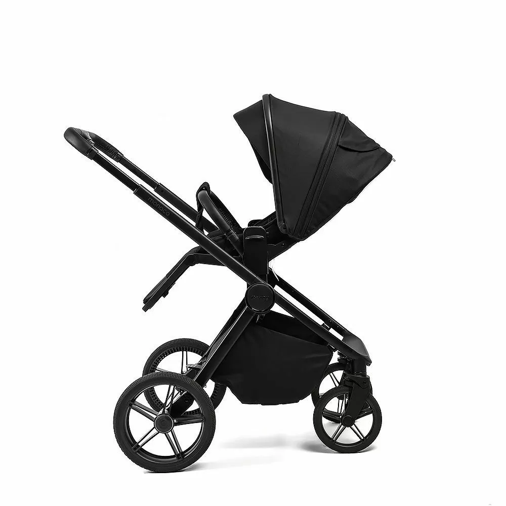 Коляска 2в1 Peppy Monaco Plus Black (рама черная)
