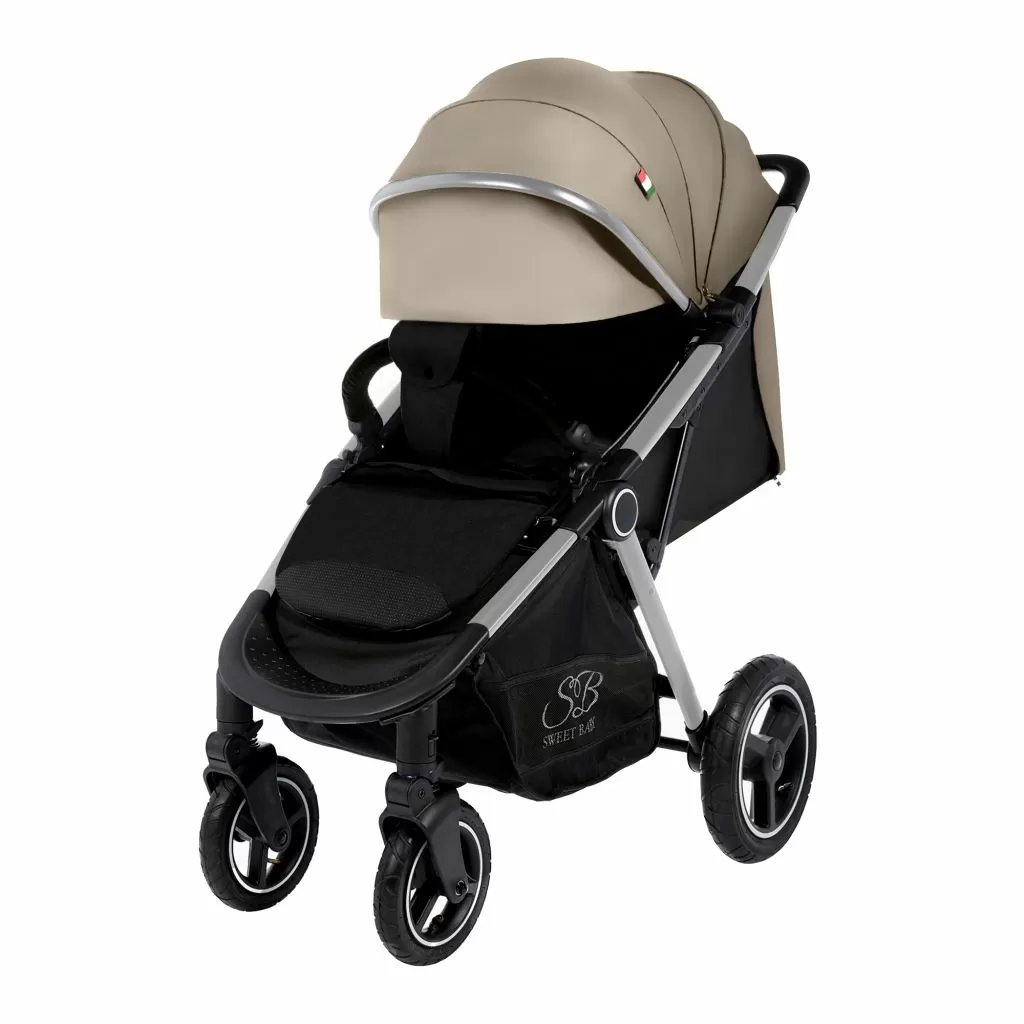 Прогулочная коляска Suburban Compatto Silver Beige (Air)