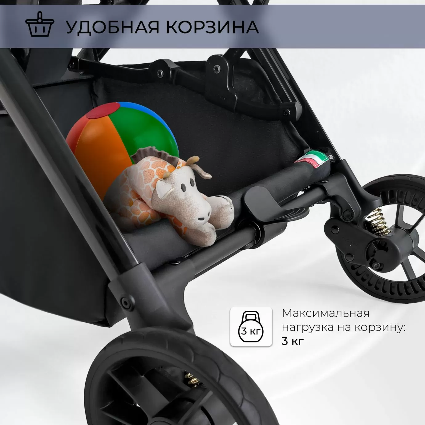 Прогулочная коляска Aura Dark Blue