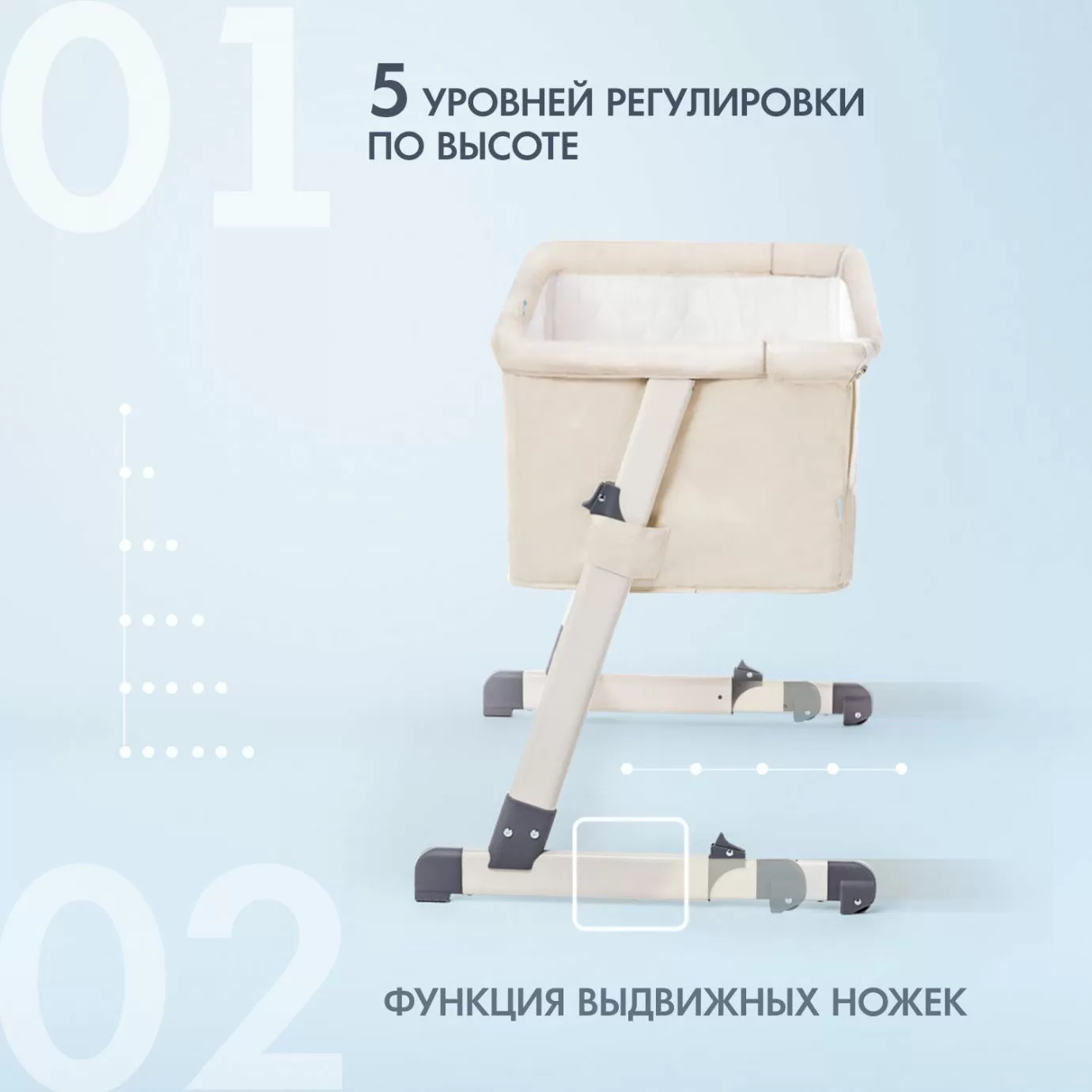 Приставная кроватка Nuovita Accanto