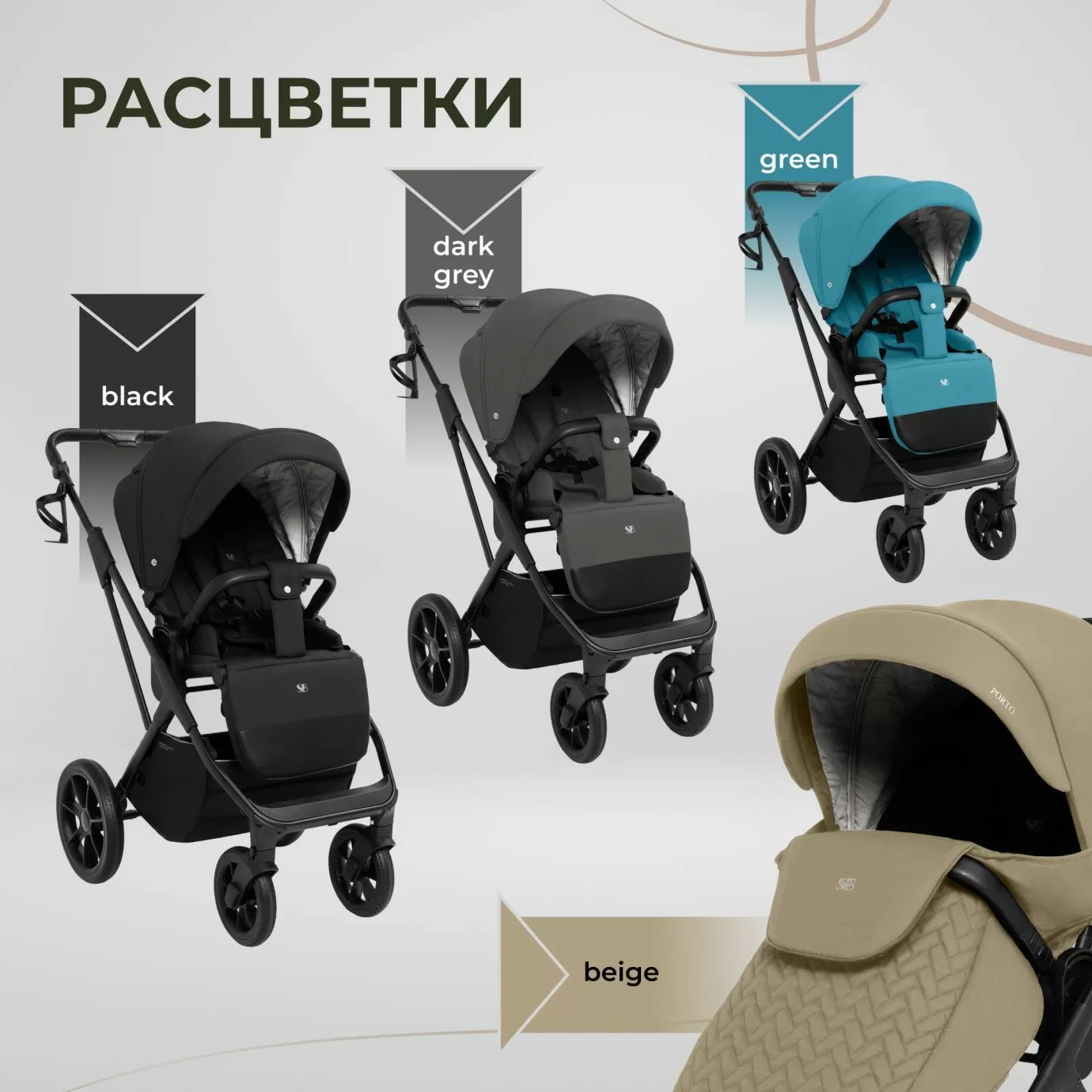 Коляска Sweet Baby Porto Green