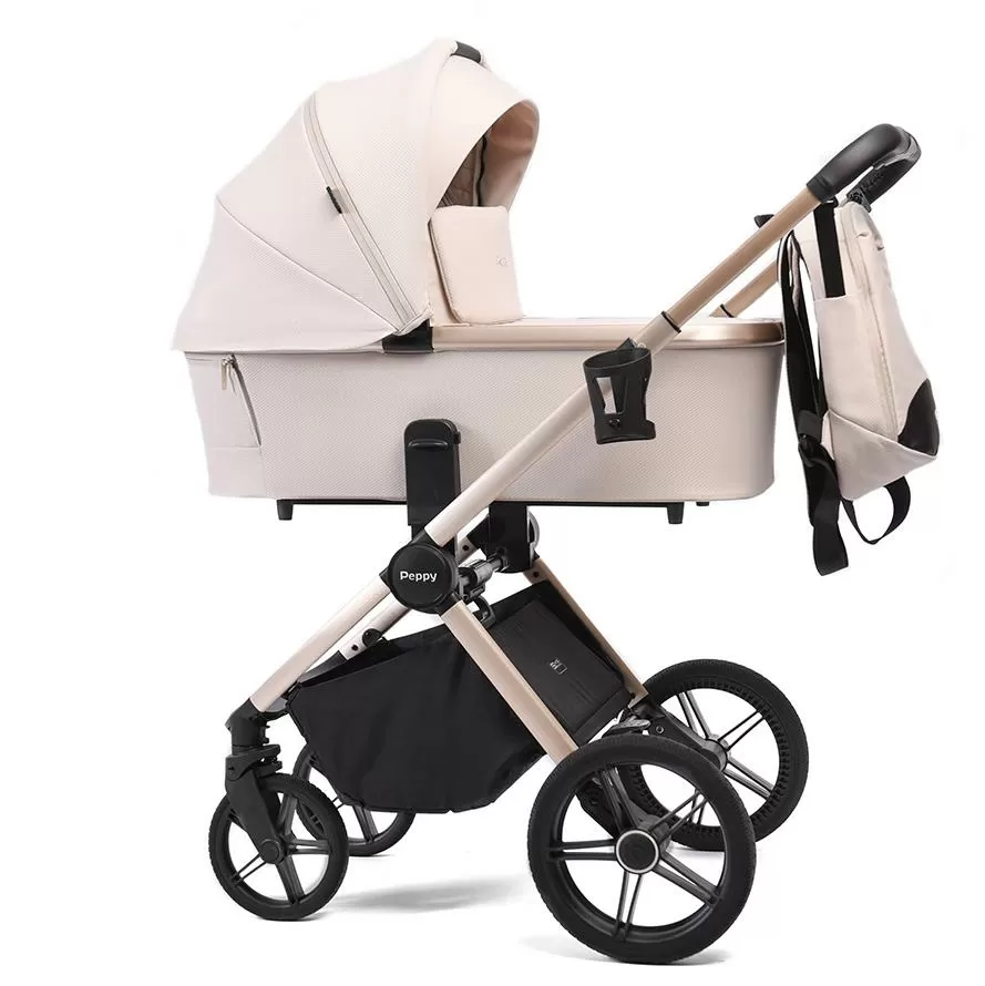Коляска детская Peppy Monaco рама бежевая
