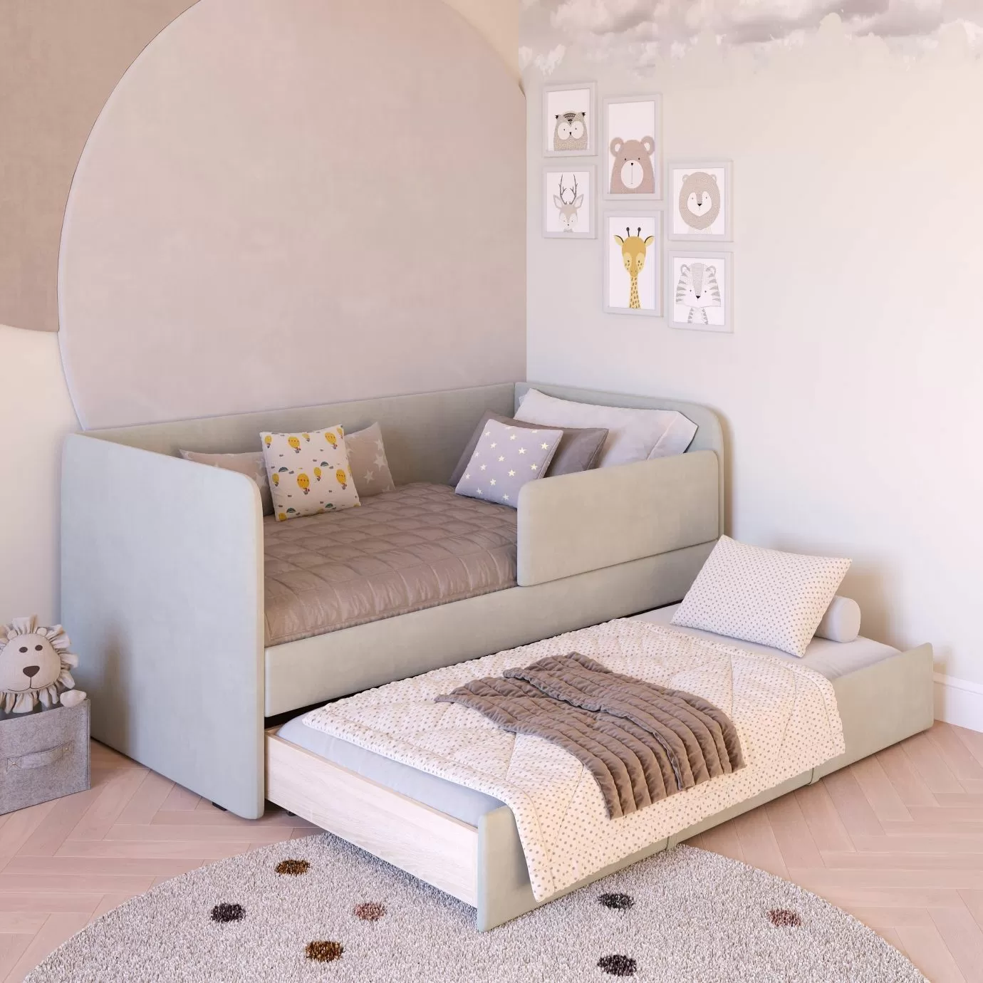 Кроватка мягкая Наоми+