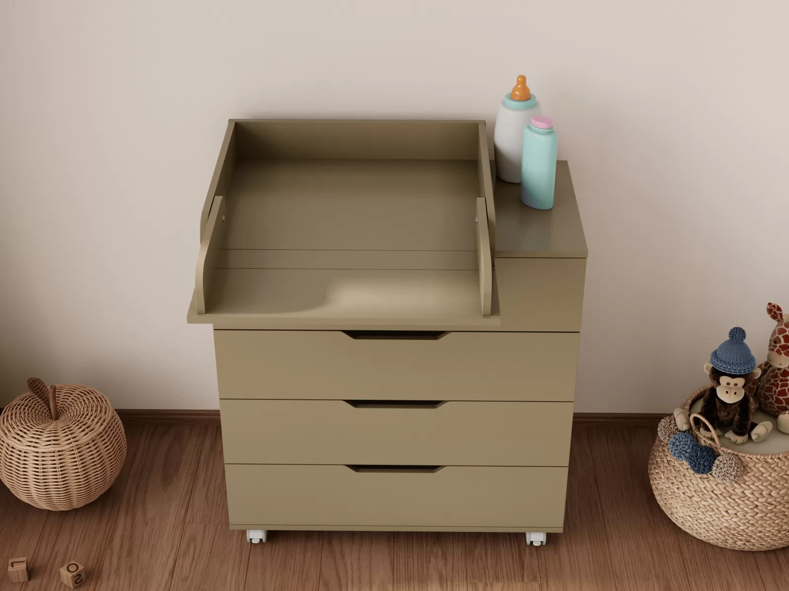 Комод LUNNA BREEZE 800/4 МДФ (органайзер)