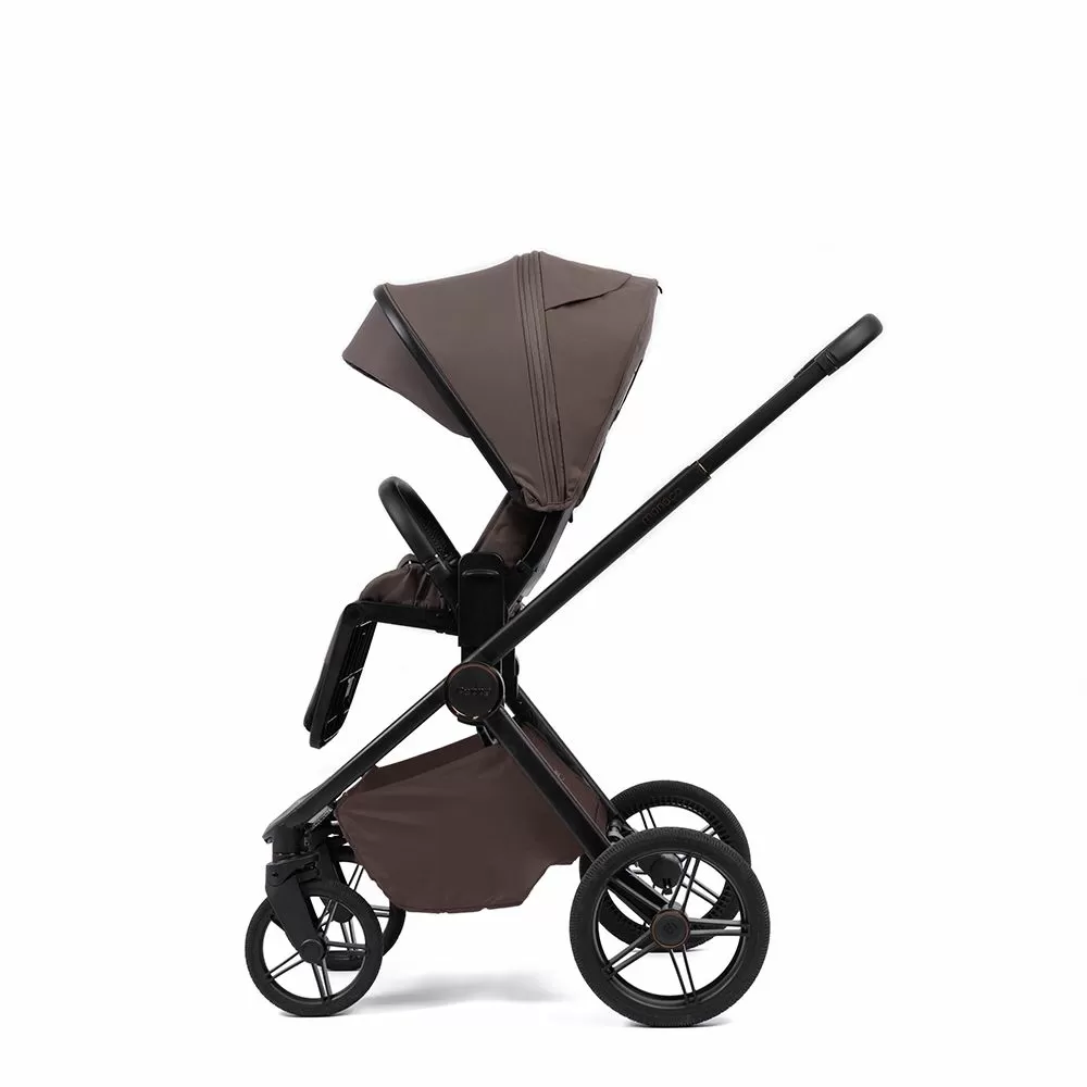 Коляска 2в1 Peppy Monaco Plus Brownie (рама черная)