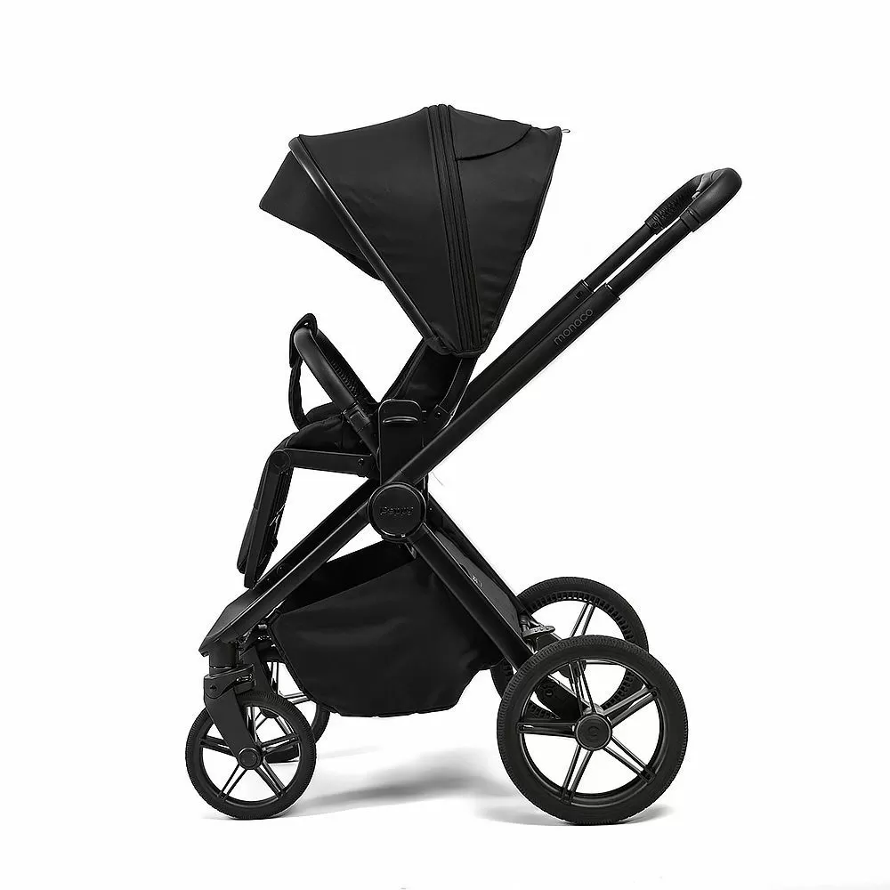 Коляска 2в1 Peppy Monaco Plus Black (рама черная)