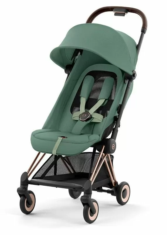 Coya Rosegold Leaf Green с дождевиком