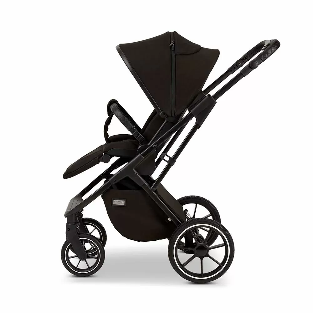 Коляска Moon Piu 2 в 1 Black 2024