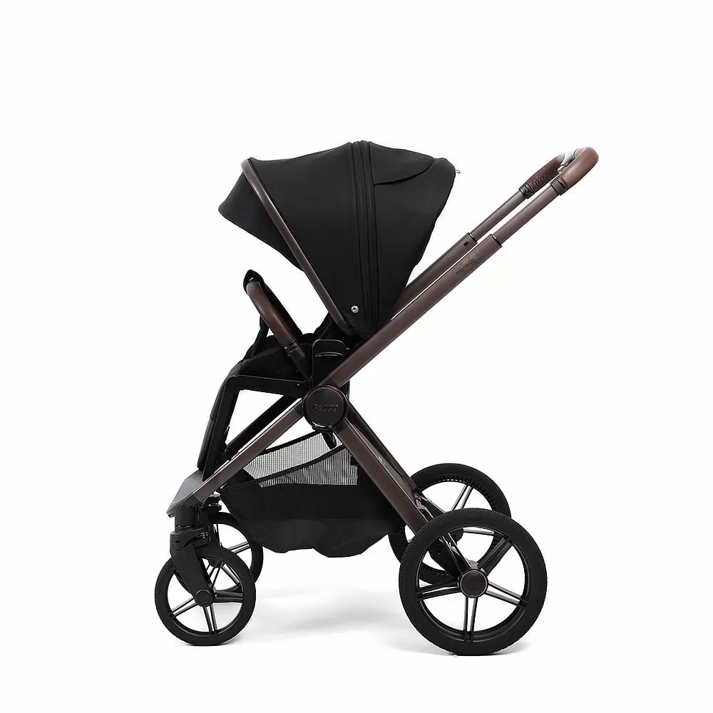 Коляска 2в1 Peppy Soho Black (рама шоколад)