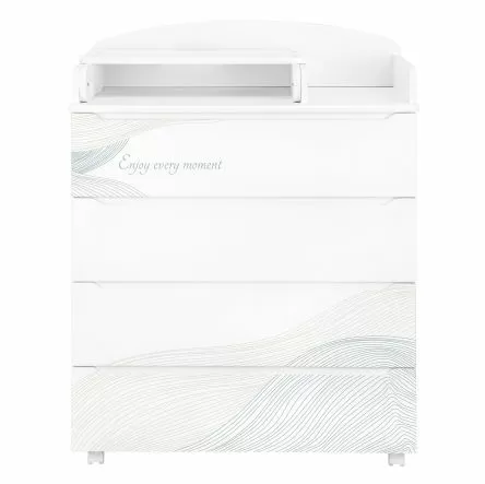 Комод Indigo Green Line 800/4 с пеленальным столиком волна