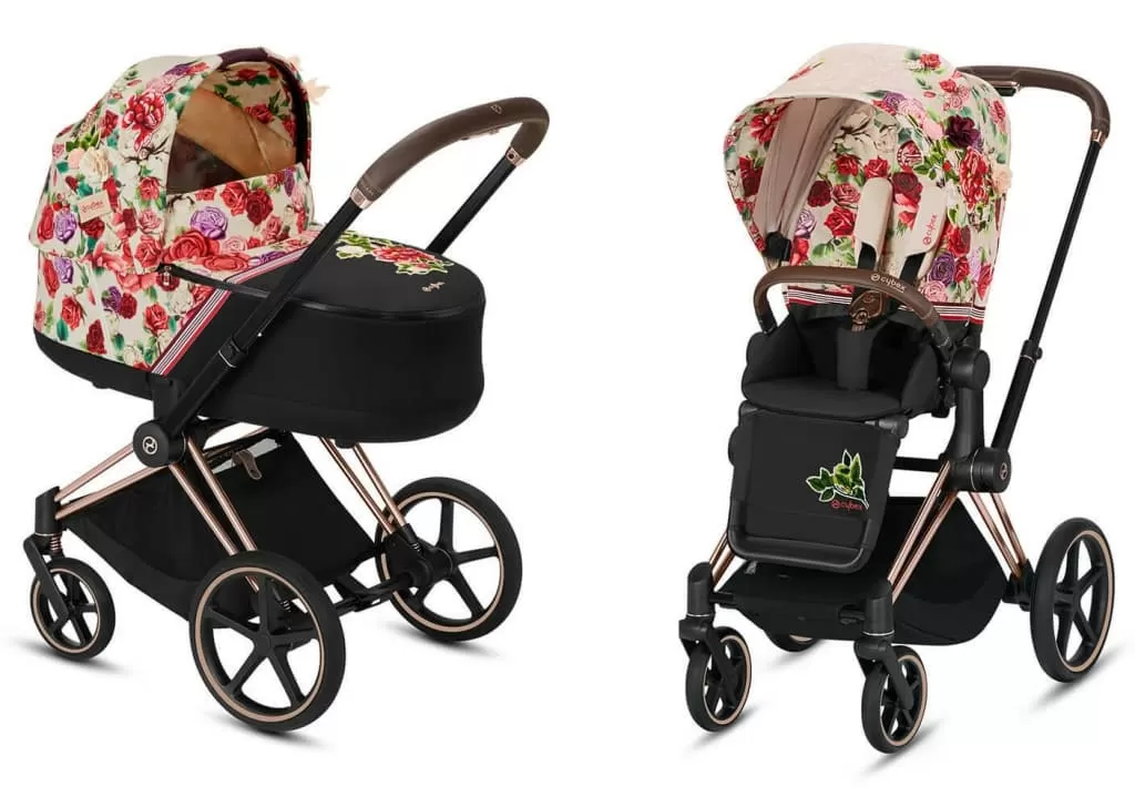 Детская коляска Cybex Priam III 2 в 1 FE Spring Blossom light
