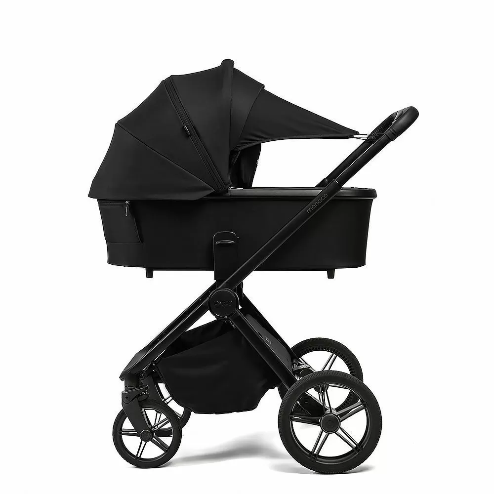 Коляска 2в1 Peppy Monaco Plus Black (рама черная)