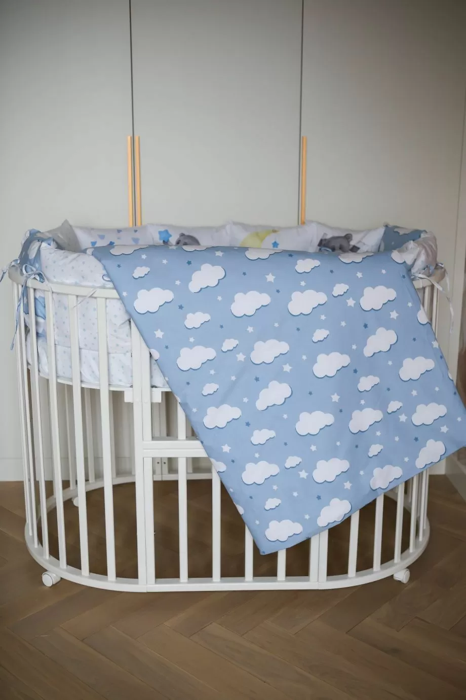 Комплект 17 предметов "малыш на луне голубой"