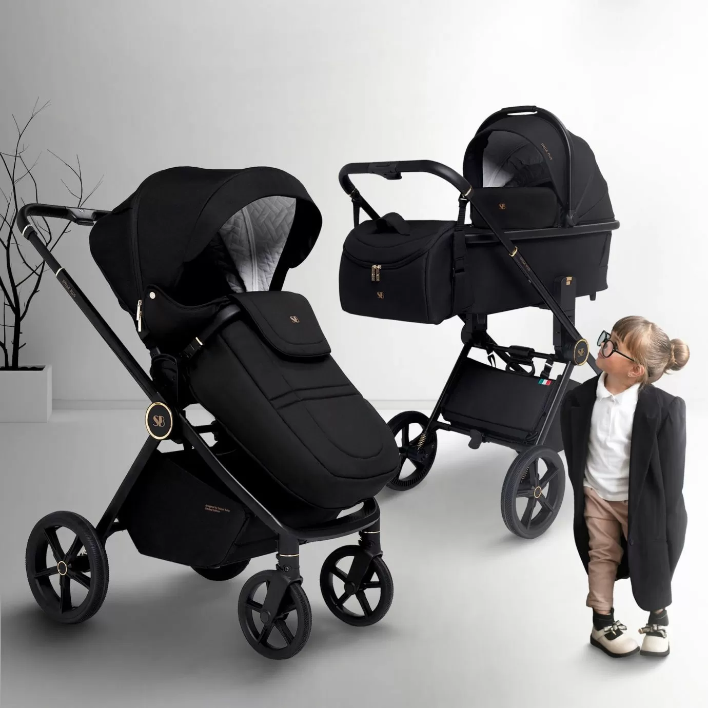 Коляска Sweet Baby Stella Plus Dark Grey
