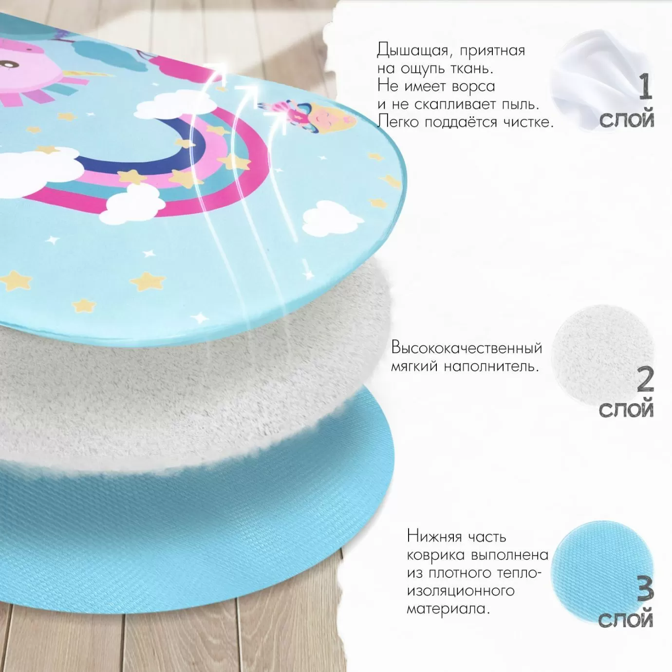 Развивающий коврик NUOVITA PICCOBINE GENIO зеленый