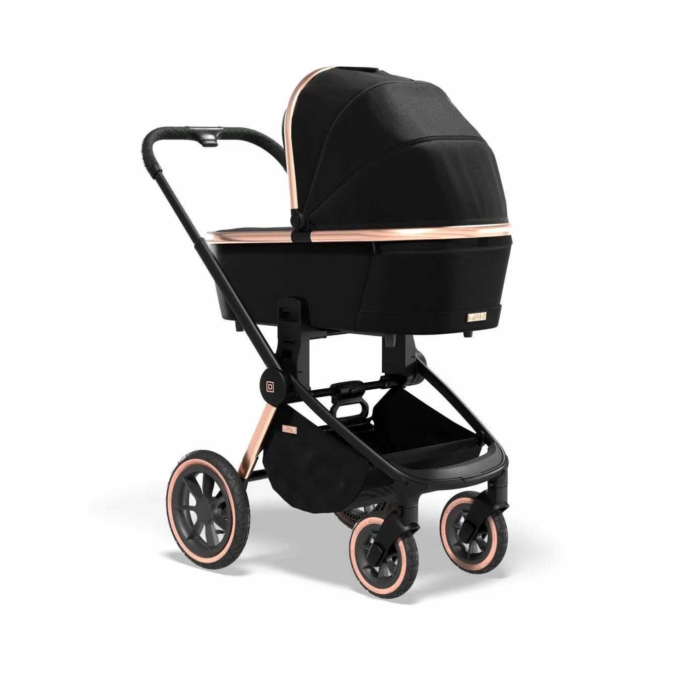 Коляска 2в1 Moon Resea S Rosegold