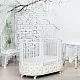 Круглая кроватка EVA «VIP», декор бархат