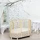 Круглая кроватка EVA «VIP», декор бархат