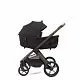 Коляска 2в1 Peppy Soho Black (рама шоколад)