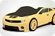 Кровать машина объемная (3d) EVO "Camaro" желтый
