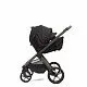 Коляска 2в1 Peppy Soho Black (рама шоколад)