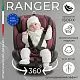 Автокресло поворотное группа 0123 (0-36) Ranger 360 Isofix Burgundy