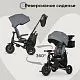 Велосипед трехколесный Qplay S702 NOVA DELUXE Stone Grey (Lux/Black)