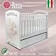 Кровать детская Rosa маятник с ящиком Белый