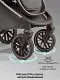 Коляска детская из экокожи 2в1 Motus Premium Ecco Exclusive, серый