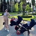 Коляска для двойни JUNAMA Diamond Special red DUO Slim