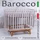 Детская кроватка с маятником Barocco New Кашемир/Натуральный