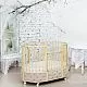 Круглая кроватка EVA «VIP», декор бархат