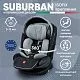 Автокресло поворотное группа 0123 (0-36) Suburban 360 Isofix Gray