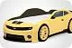 Кровать машина объемная (3d) EVO "Camaro" желтый