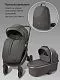Коляска детская из экокожи 2в1 Motus Premium Ecco Exclusive, серый