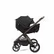 Коляска 2в1 Peppy Soho Black (рама шоколад)