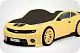 Кровать машина объемная (3d) EVO "Camaro" желтый