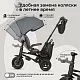 Велосипед трехколесный Qplay S702 NOVA DELUXE Stone Grey (Lux/Black)