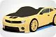 Кровать машина объемная (3d) EVO "Camaro" желтый