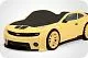 Кровать машина объемная (3d) EVO "Camaro" желтый