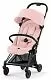 Cybex Coya Matt Black Peach Pink с дождевиком