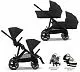 Детская коляска для двойни Cybex Gazelle S 2 в 1 BLK 2024