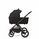 Коляска 2в1 Peppy Soho Black (рама шоколад)