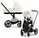 Cybex Priam IV коляска 2 в 1 white рама gold