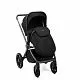 Коляска 2в1 Peppy Soho Black (рама шоколад)