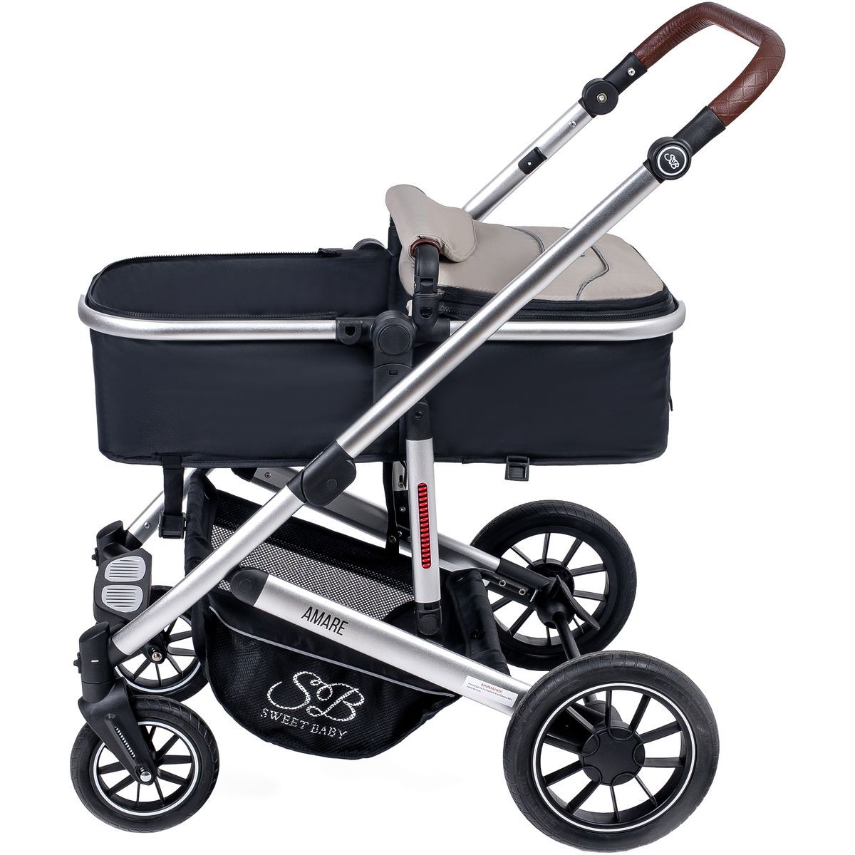 Коляска-трансформер Amare Beige