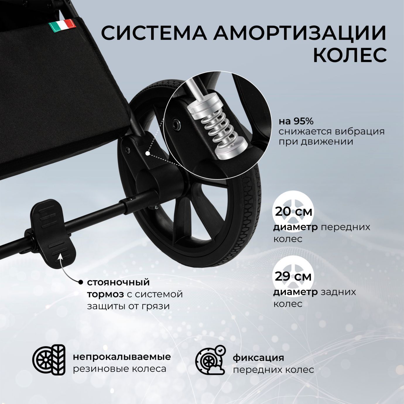 Коляска 2в1 Sweet Baby Nuvola Ocean Green