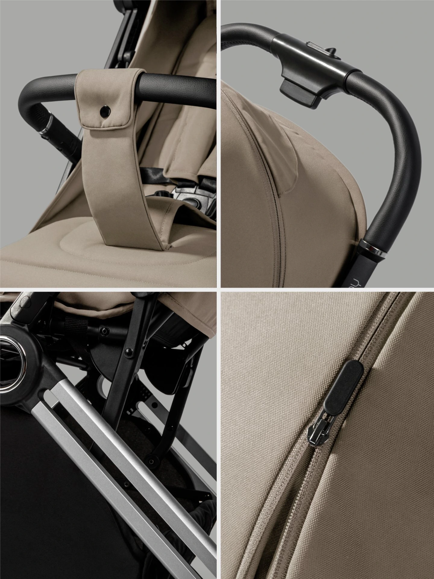 Прогулочная коляска Handy, бежевый/серебряный