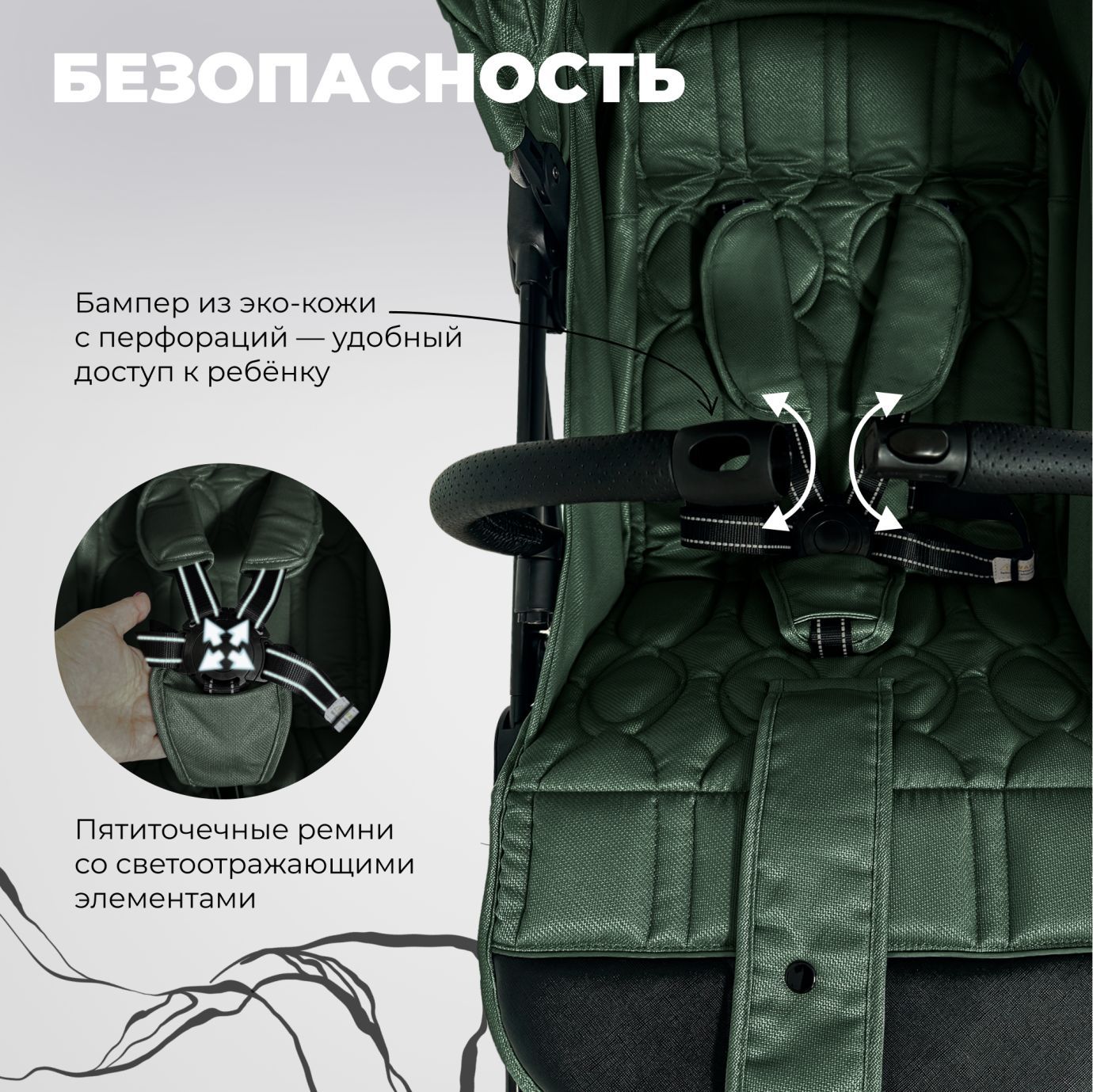 Прогулочная коляска Sweet Baby Compatto Green